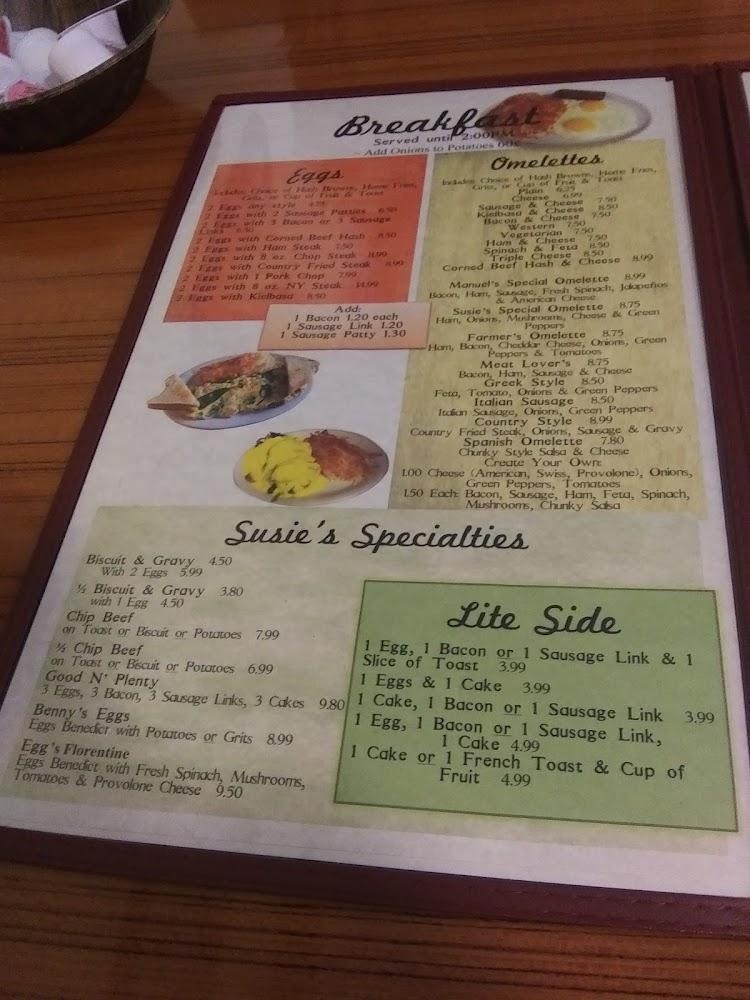 Susie's Too Family Menu image 2